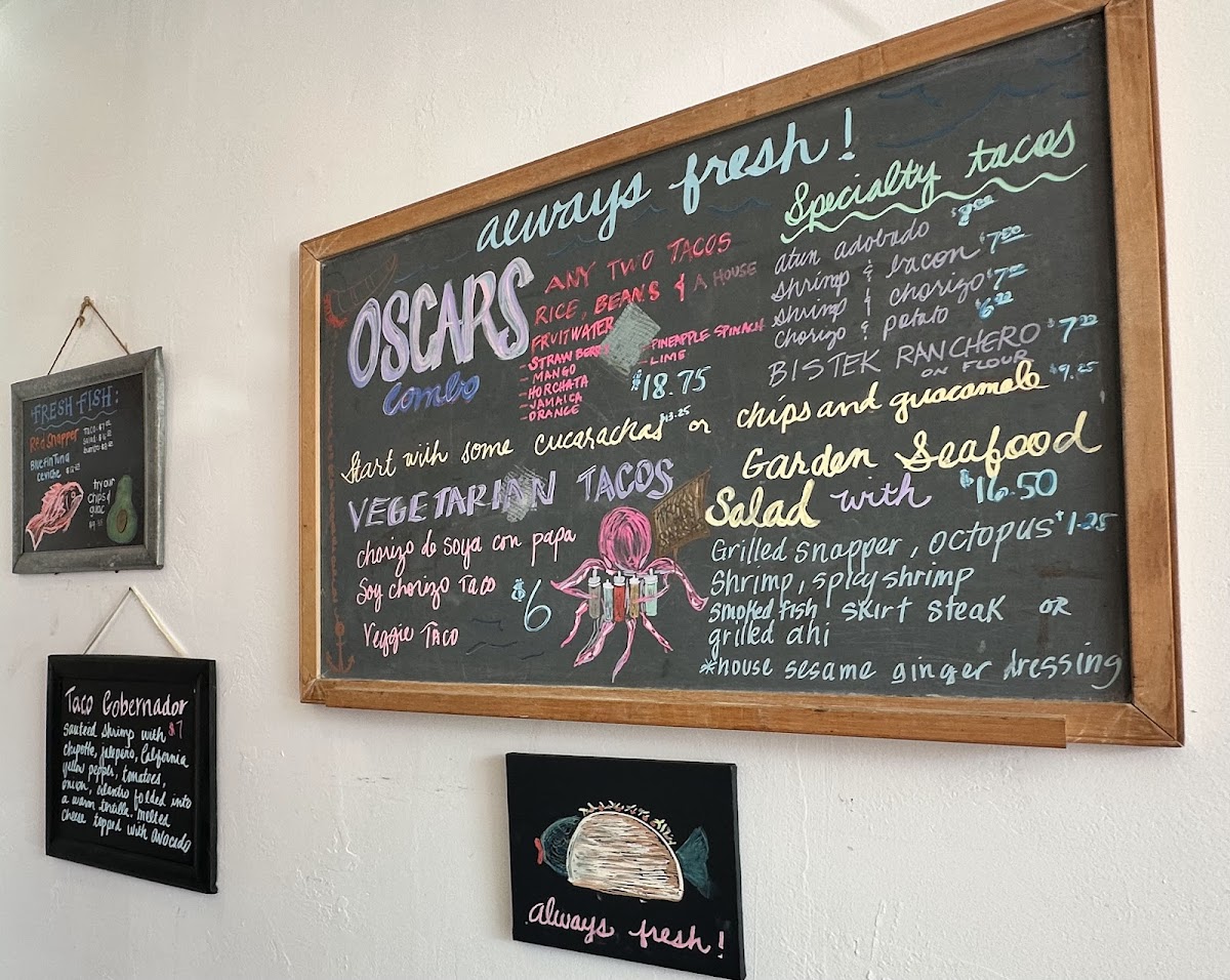 Oscars Mexican Seafood Photo Menu 1