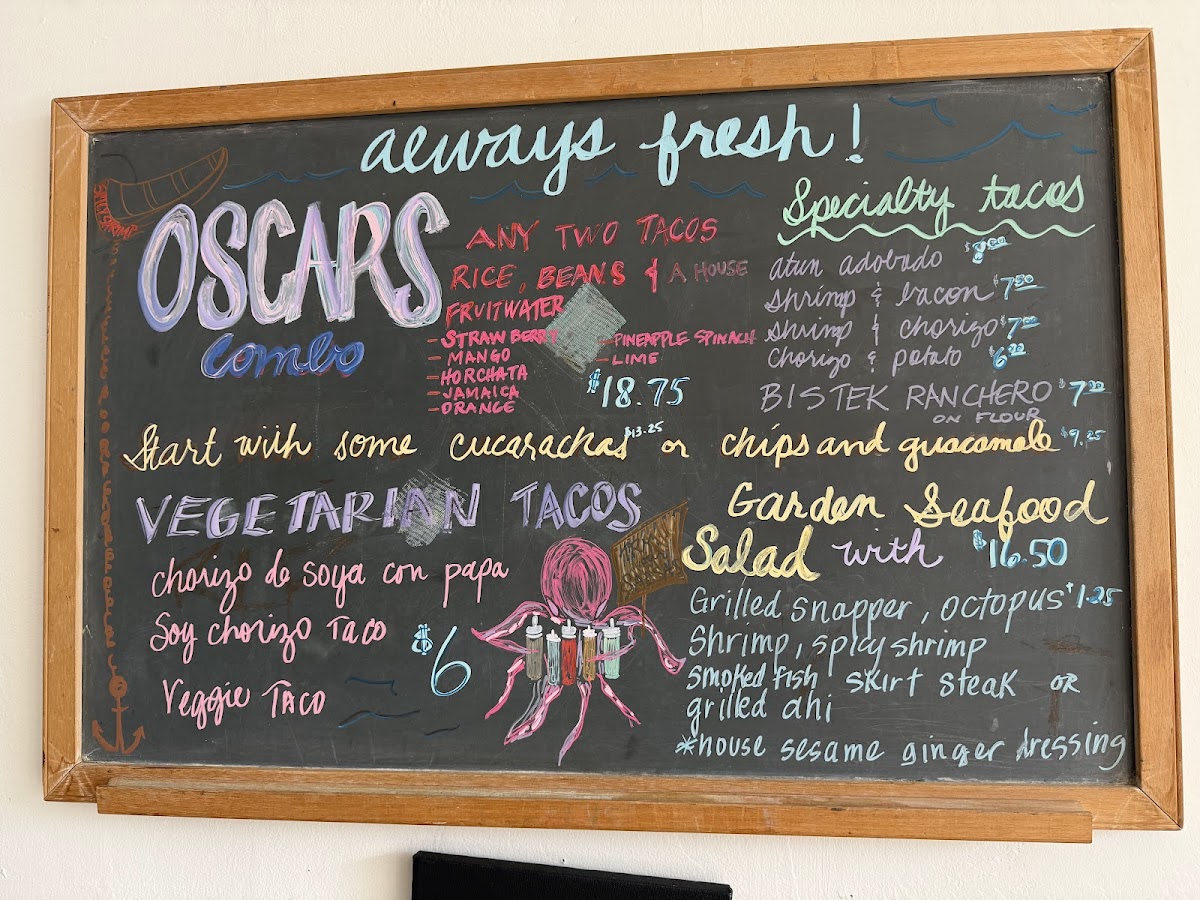 Oscars Mexican Seafood Photo Menu 2
