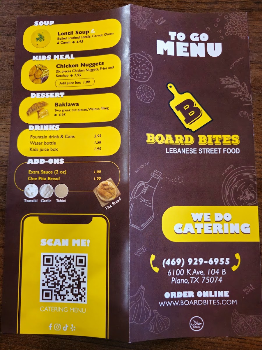 Board Bites Photo Menu 3