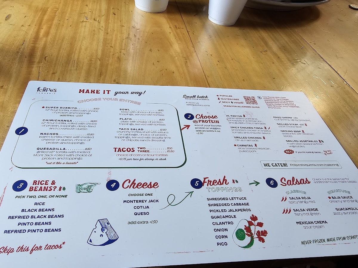 Felipe's Mexican Taqueria Photo Menu 10