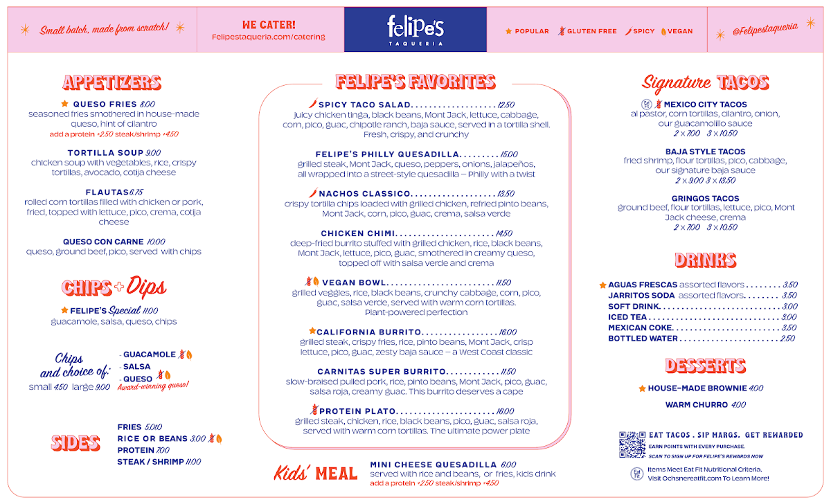 Felipe's Mexican Taqueria Photo Menu 3