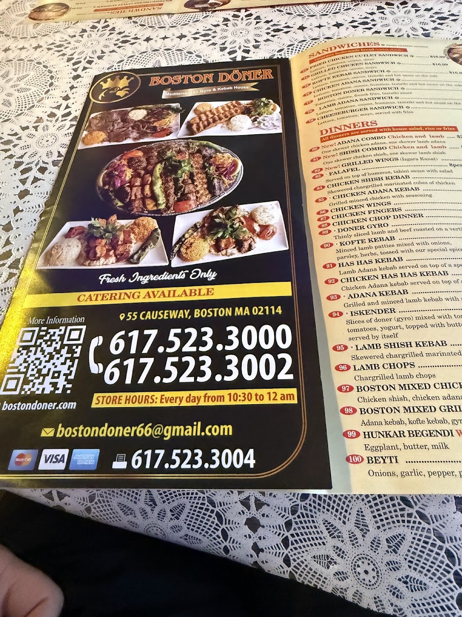 Boston Doner Photo Menu 4