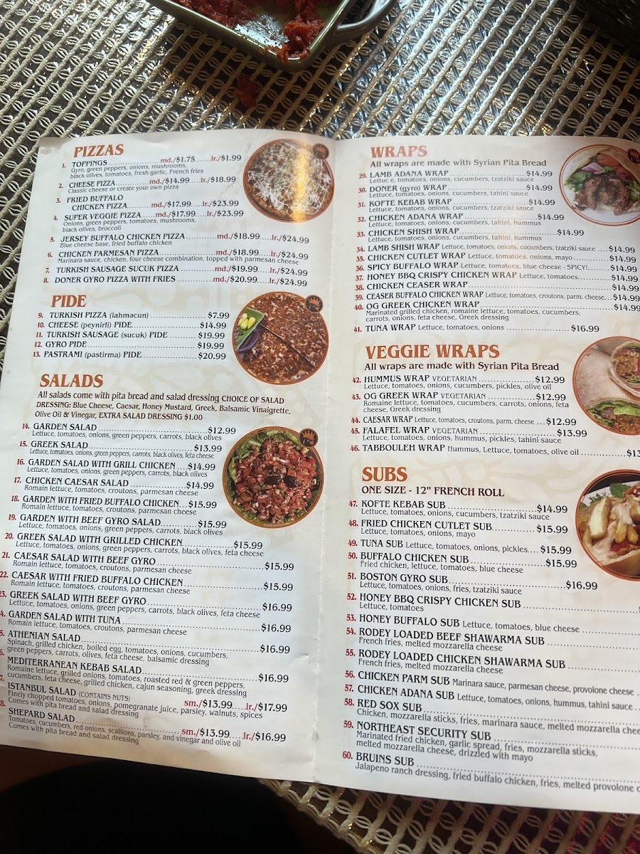 Boston Doner Photo Menu 9