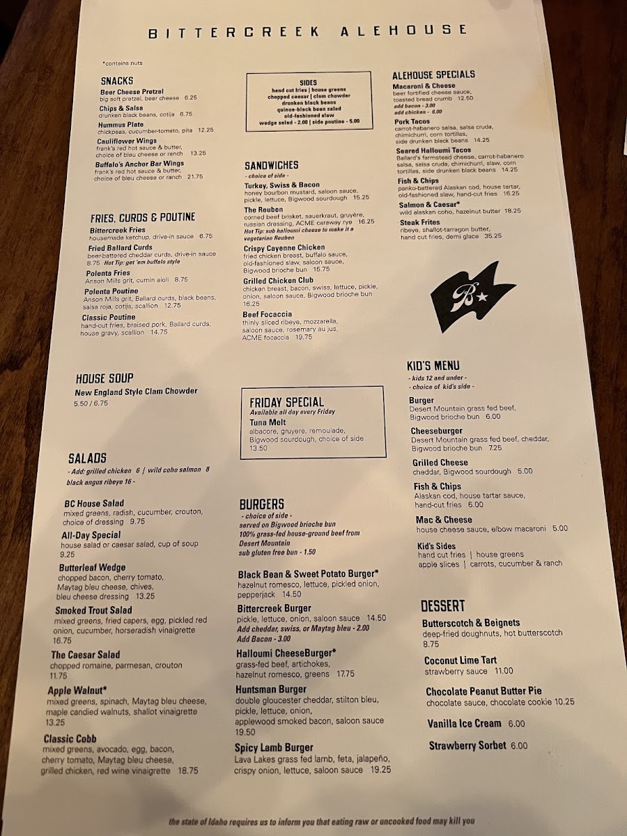 Bittercreek Alehouse Photo Menu 2