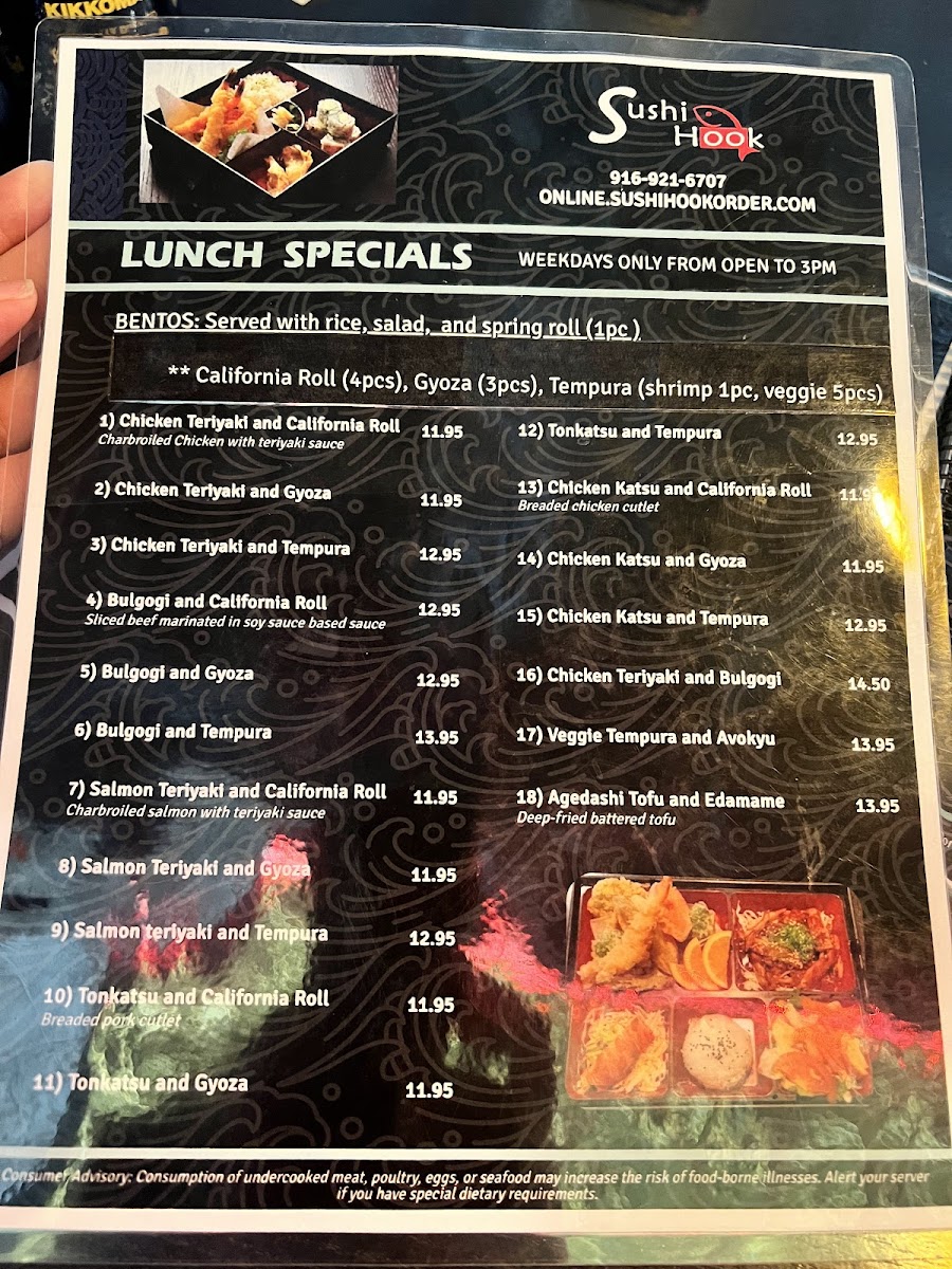 Sushi Hook Photo Menu 1