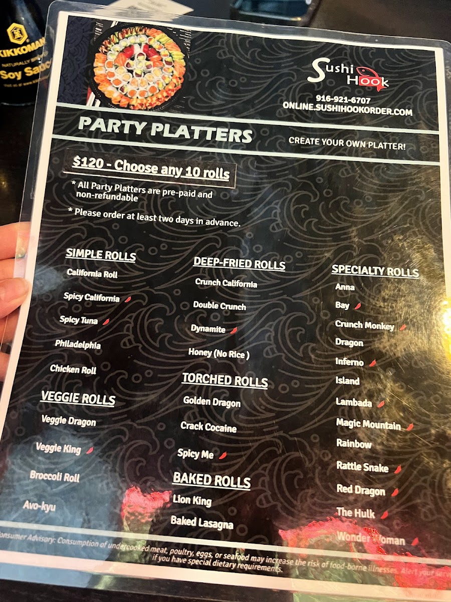Sushi Hook Photo Menu 10