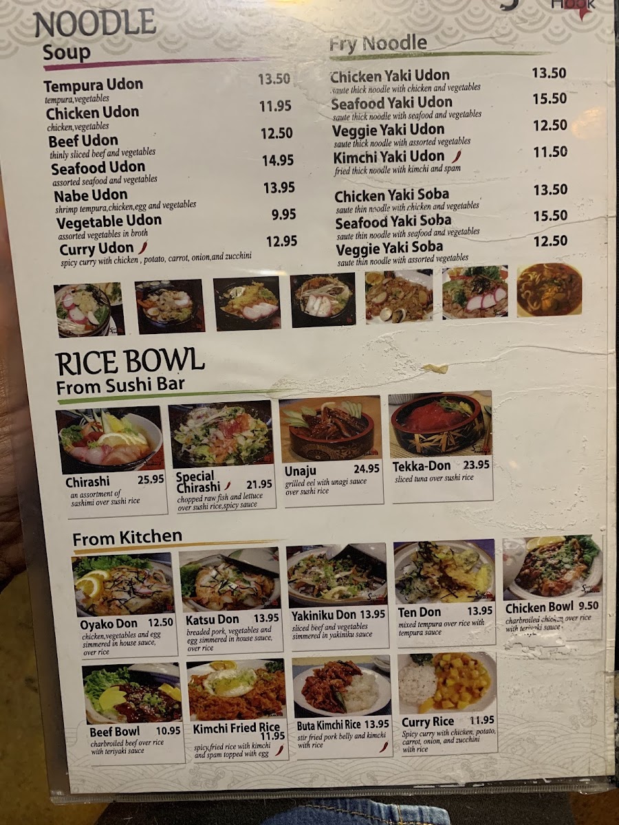Sushi Hook Photo Menu 2