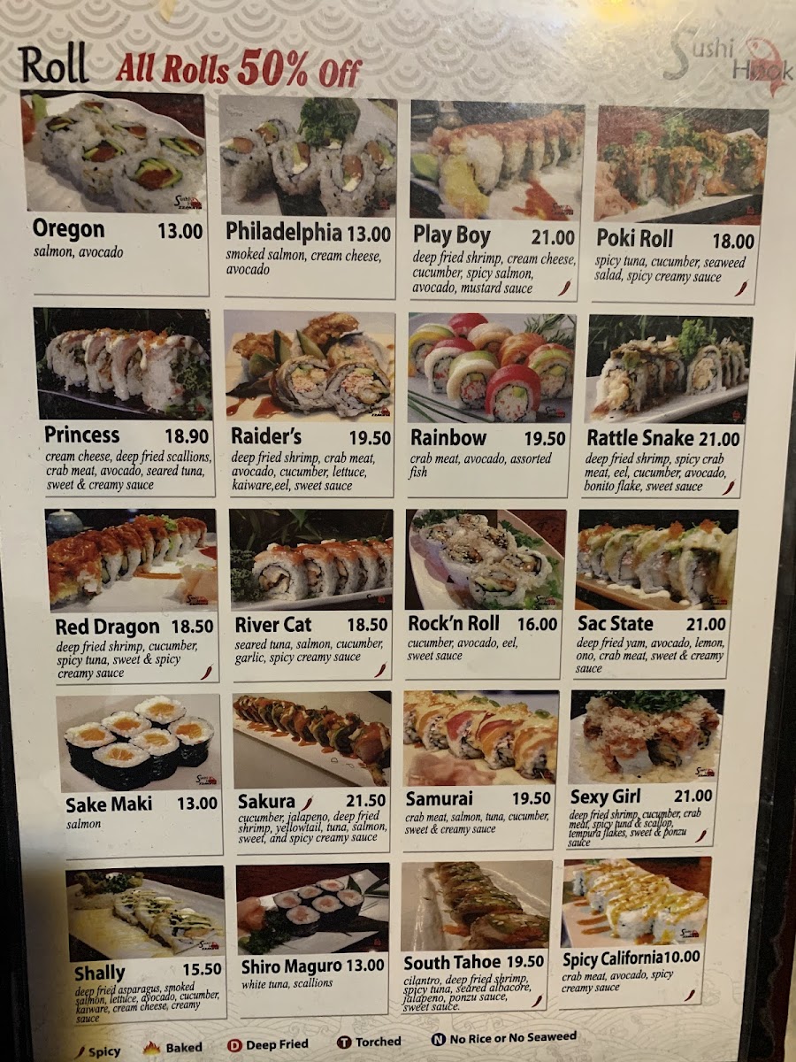 Sushi Hook Photo Menu 3