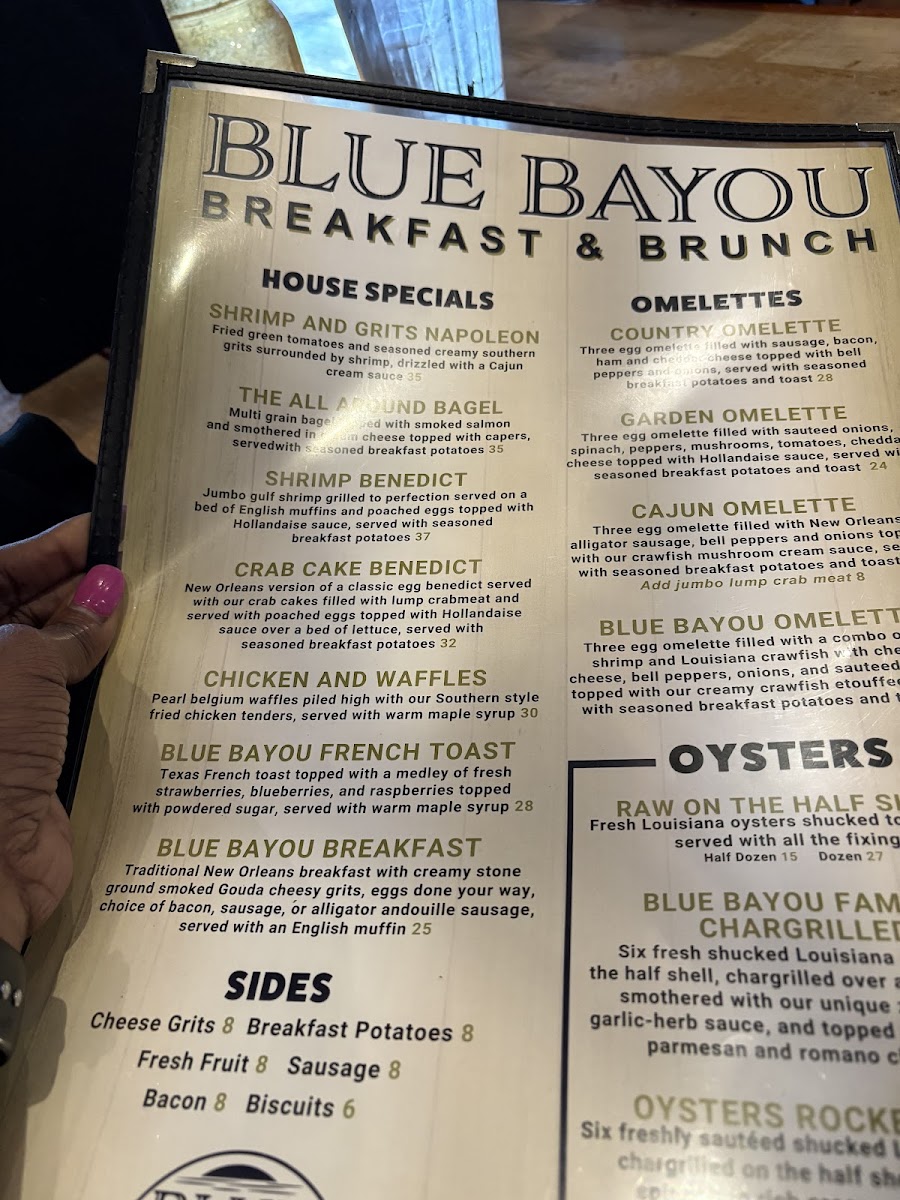 Blue Bayou Restaurant & Oyster Bar Photo Menu 10