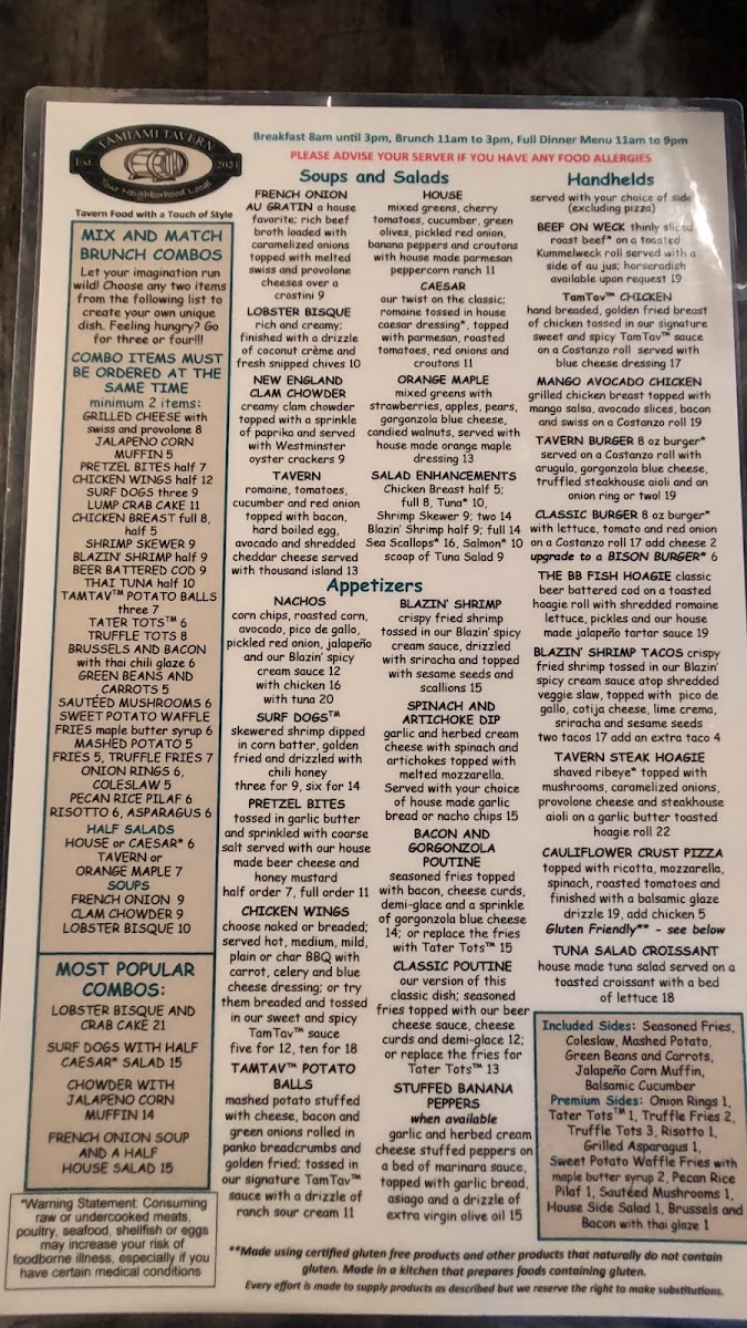 Tamiami Tavern Photo Menu 7