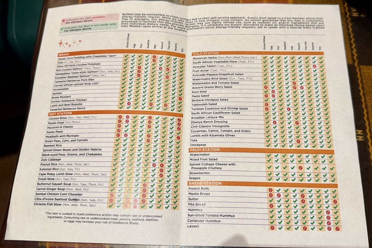 Boma - Flavors of Africa Photo Menu 1