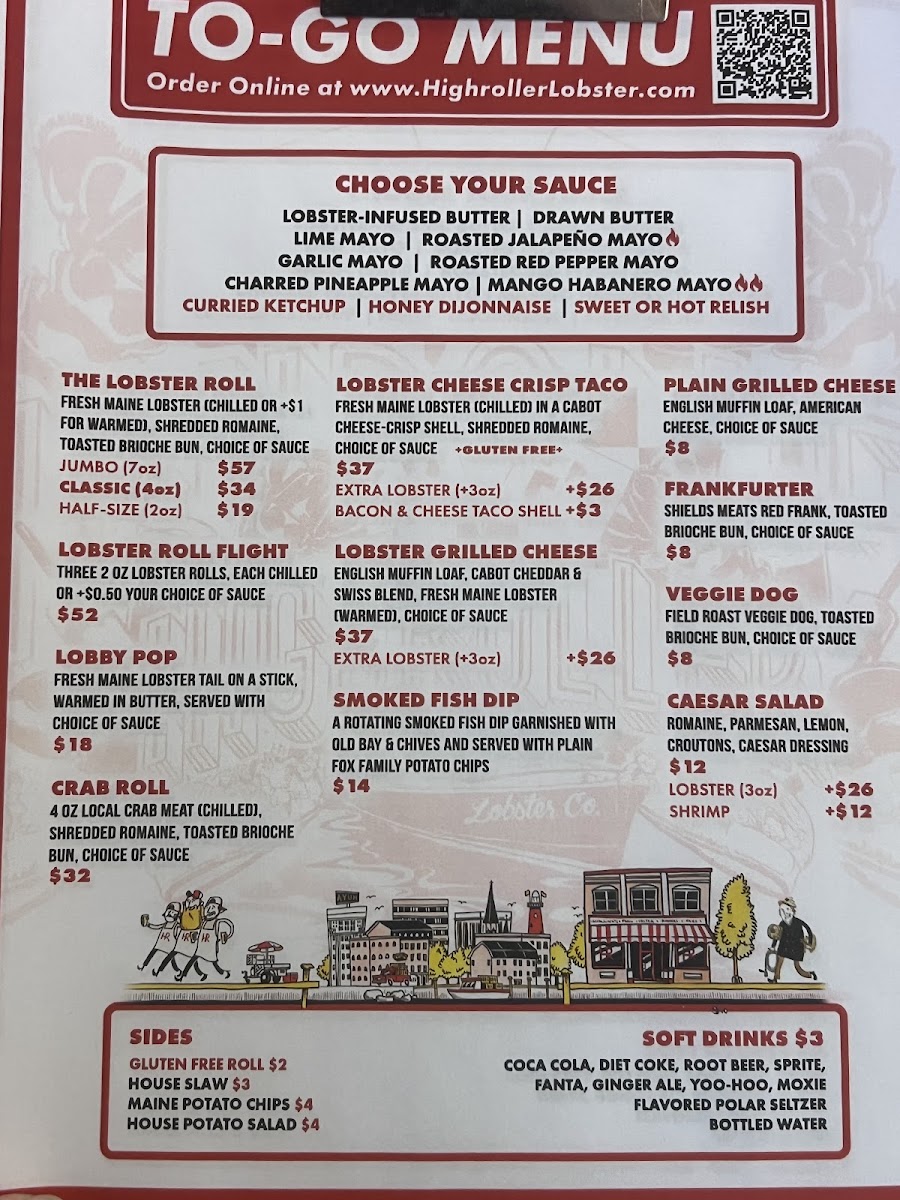 The Highroller Lobster Co. Photo Menu 2