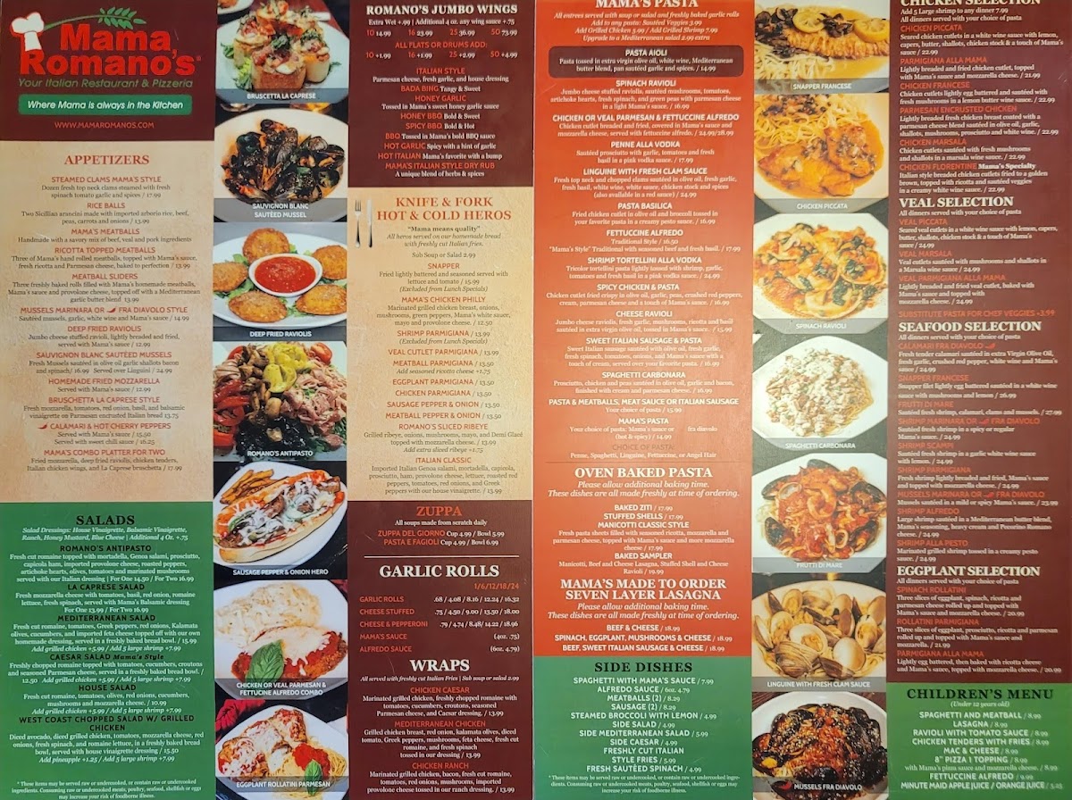 Mama Romanos Photo Menu 4