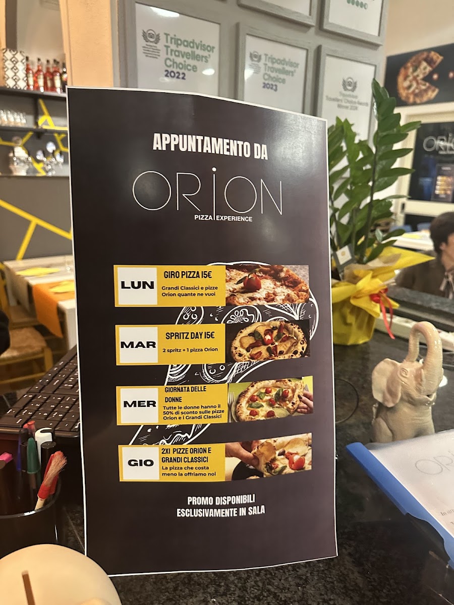 Orion Pizza Experience Photo Menu 4