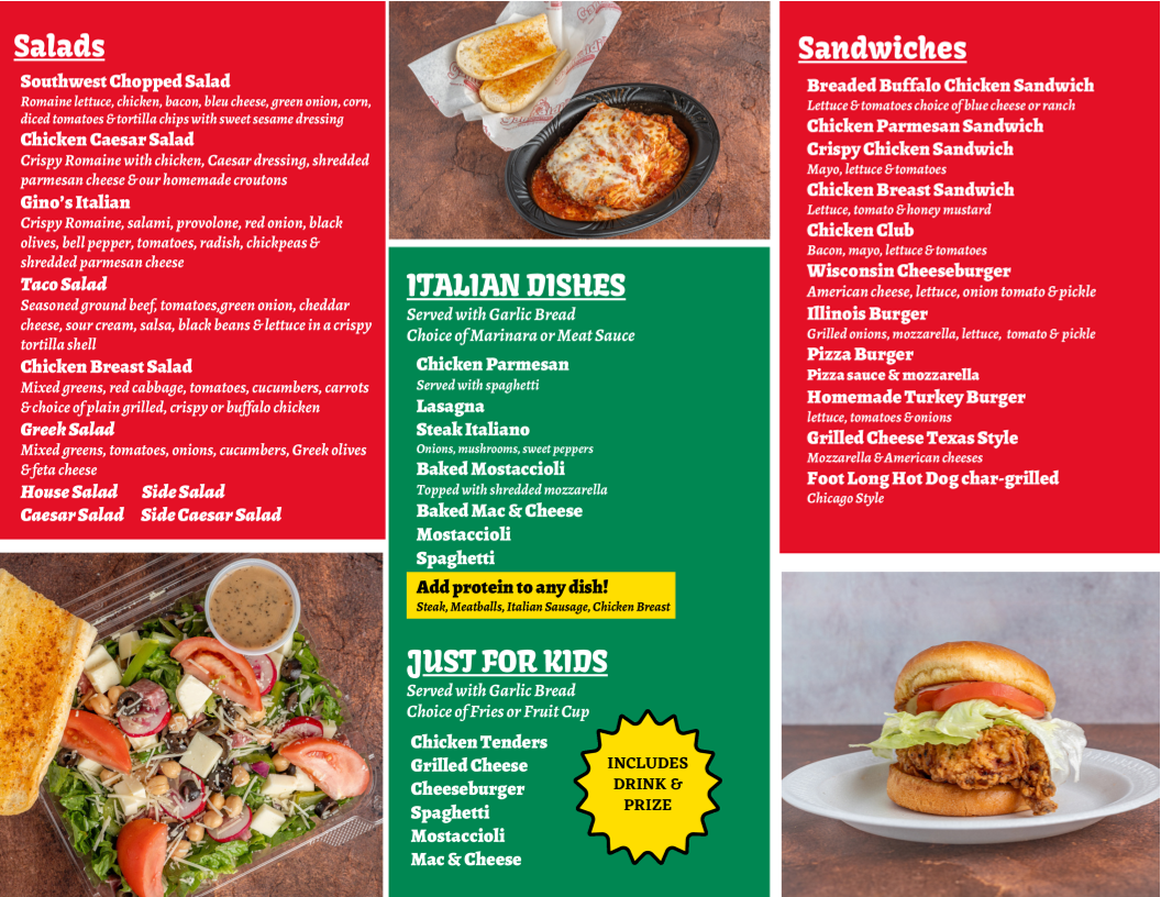 Garibaldi's Italian Eatery Photo Menu 2