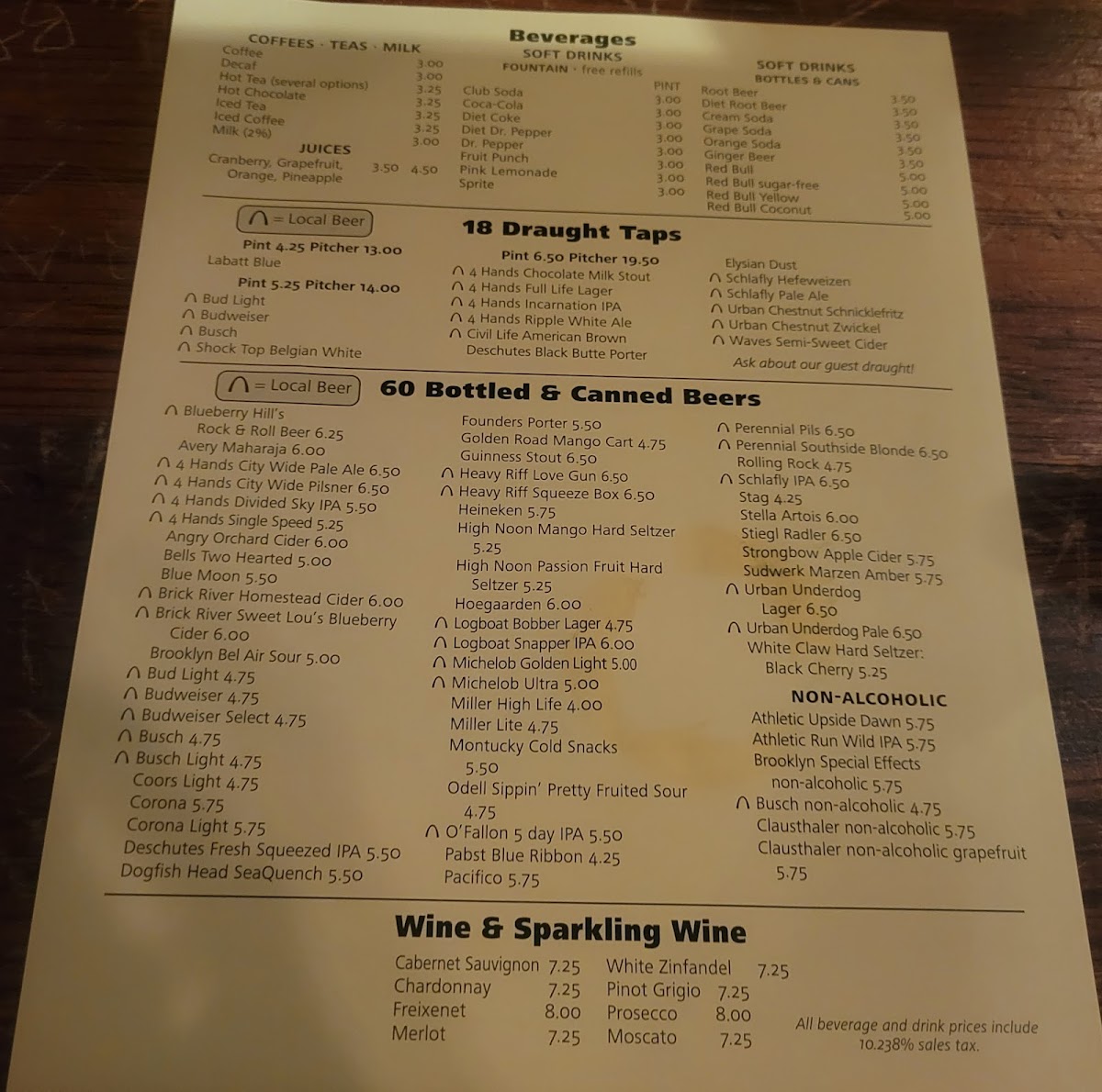 Blueberry Hill Photo Menu 6