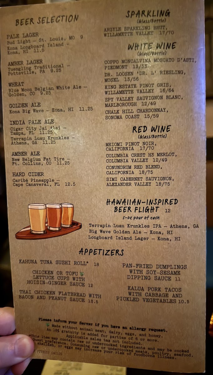 Trader Sam's Grog Grotto Photo Menu 4