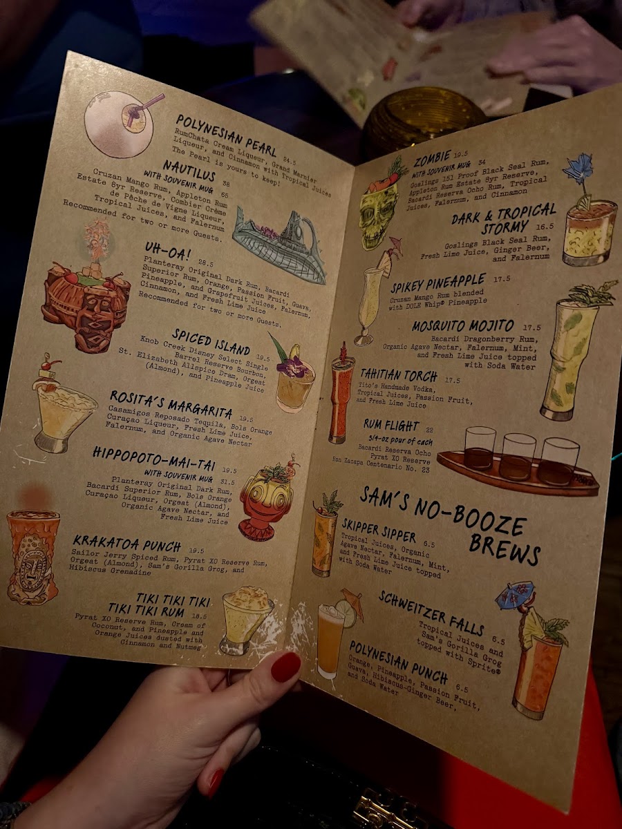 Trader Sam's Grog Grotto Photo Menu 6