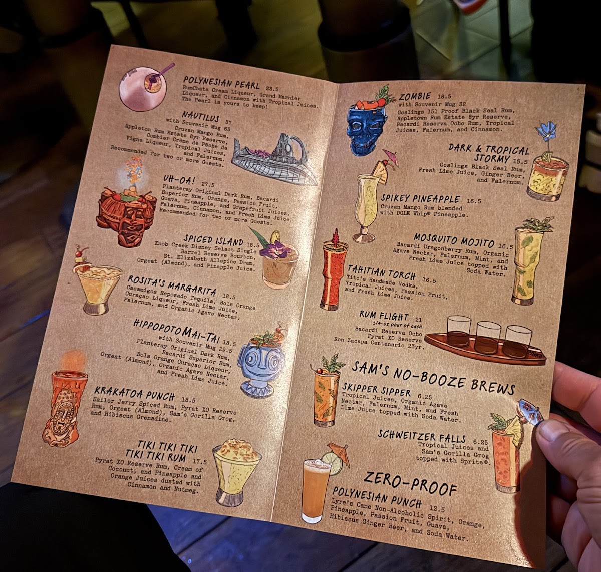 Trader Sam's Grog Grotto Photo Menu 8