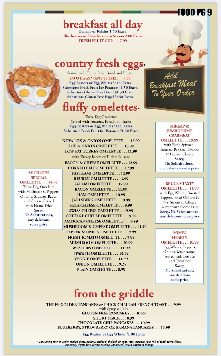 Ben & Irv's Photo Menu 7