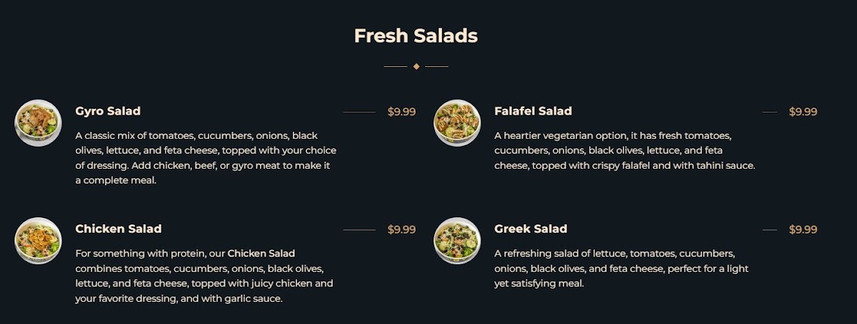 Stop-N-Go Gyros Photo Menu 4