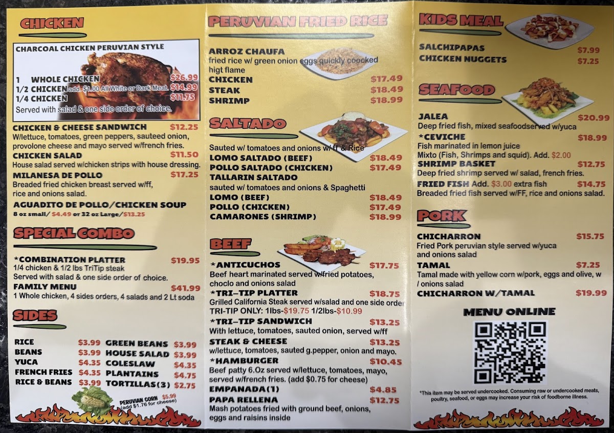Su Pollo Photo Menu 2