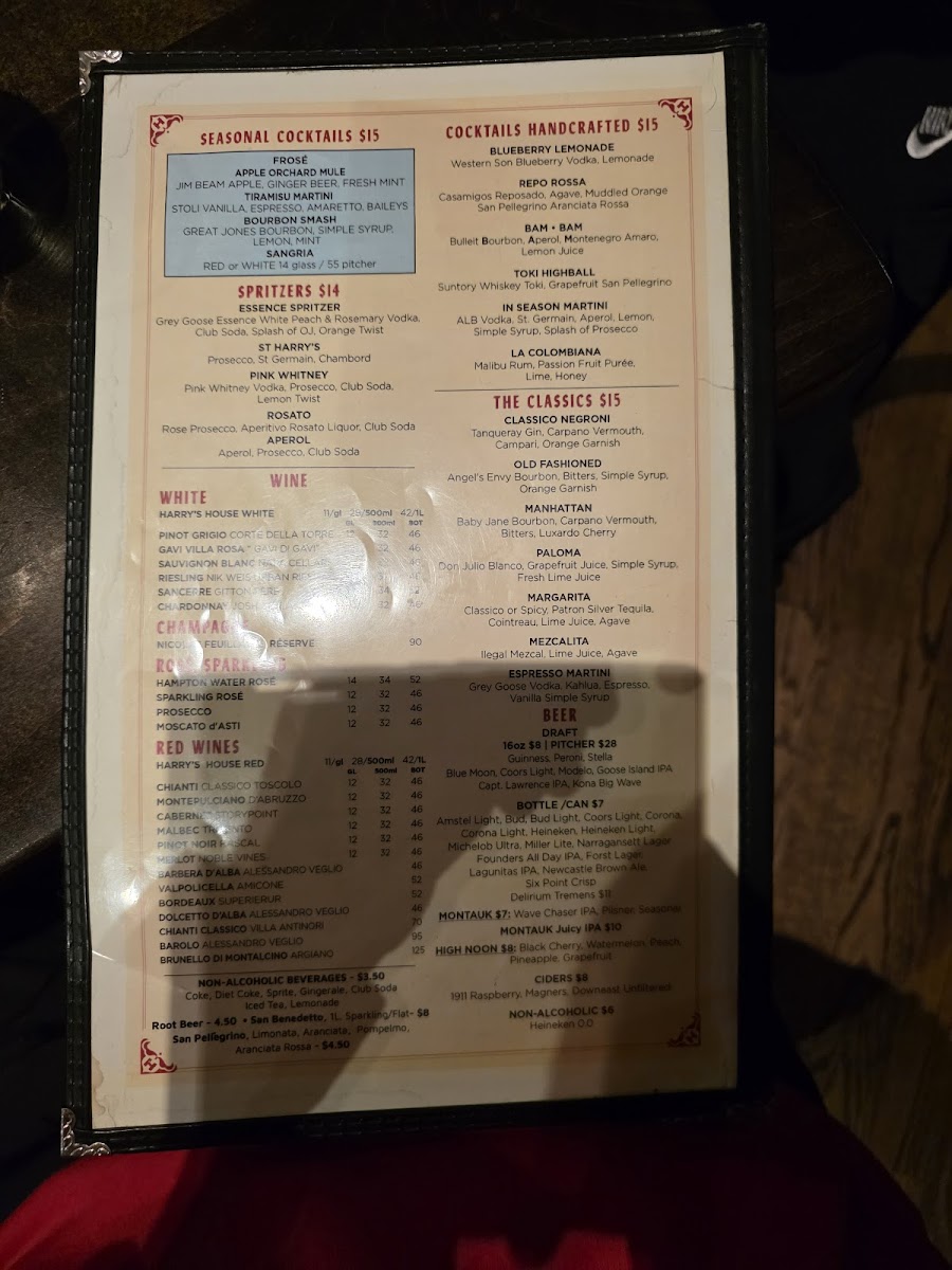 Harry's Italian Photo Menu 6