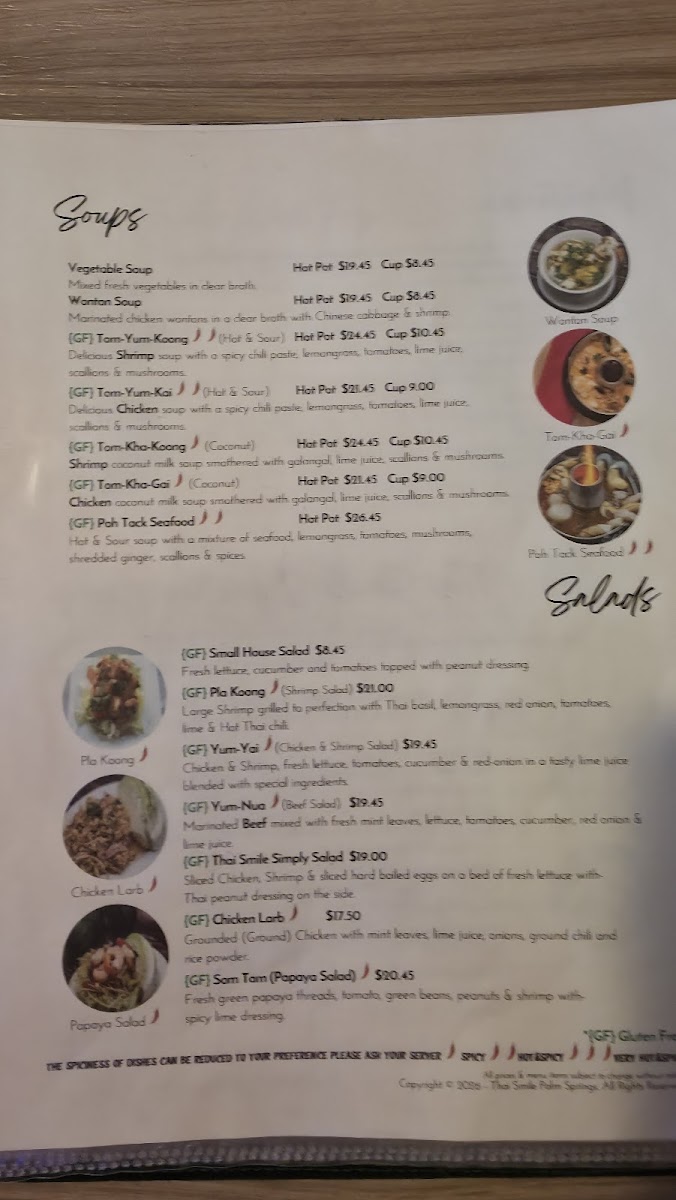Thai Smile Palm Springs Photo Menu 10