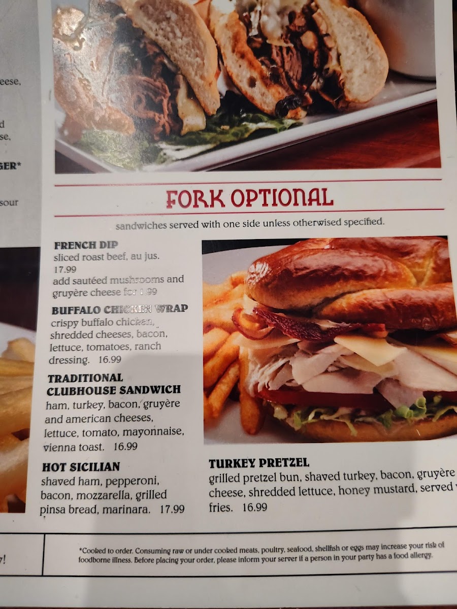 Ground Round Grill & Bar Photo Menu 1