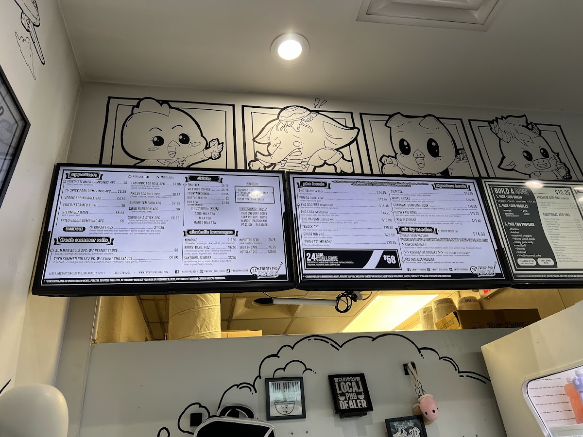 Twenty Pho Hour Photo Menu 10