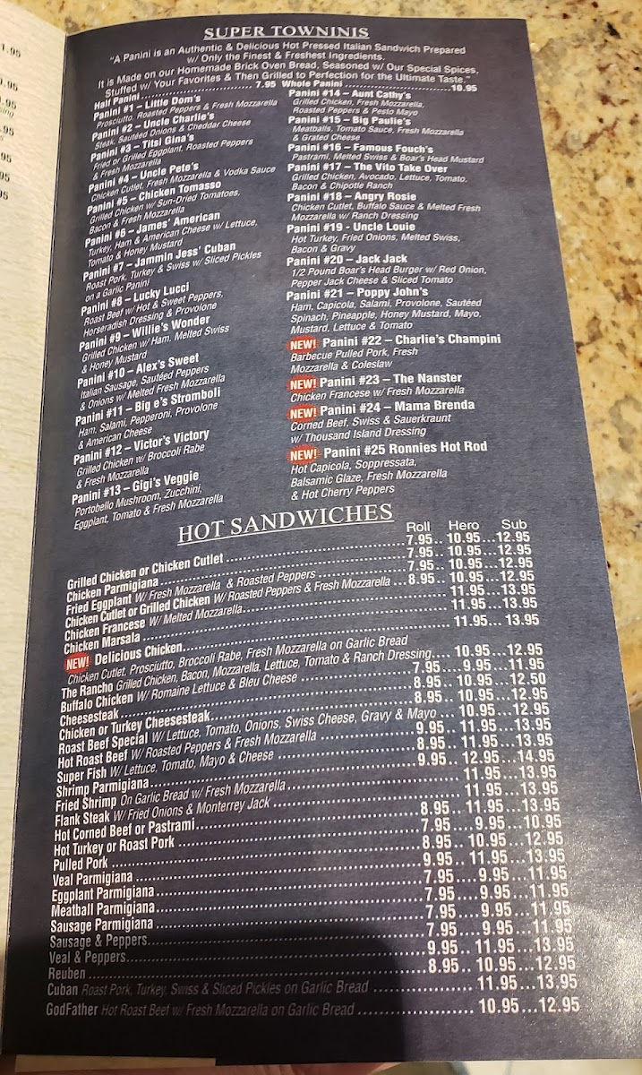 Towne Deli & Pizzeria Photo Menu 5