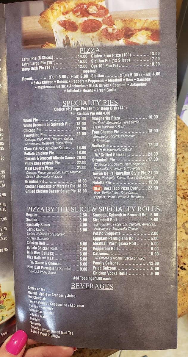 Towne Deli & Pizzeria Photo Menu 8