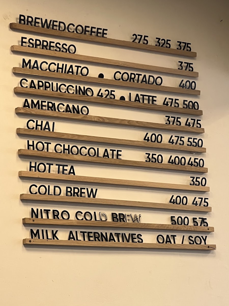 Bard Coffee Photo Menu 3