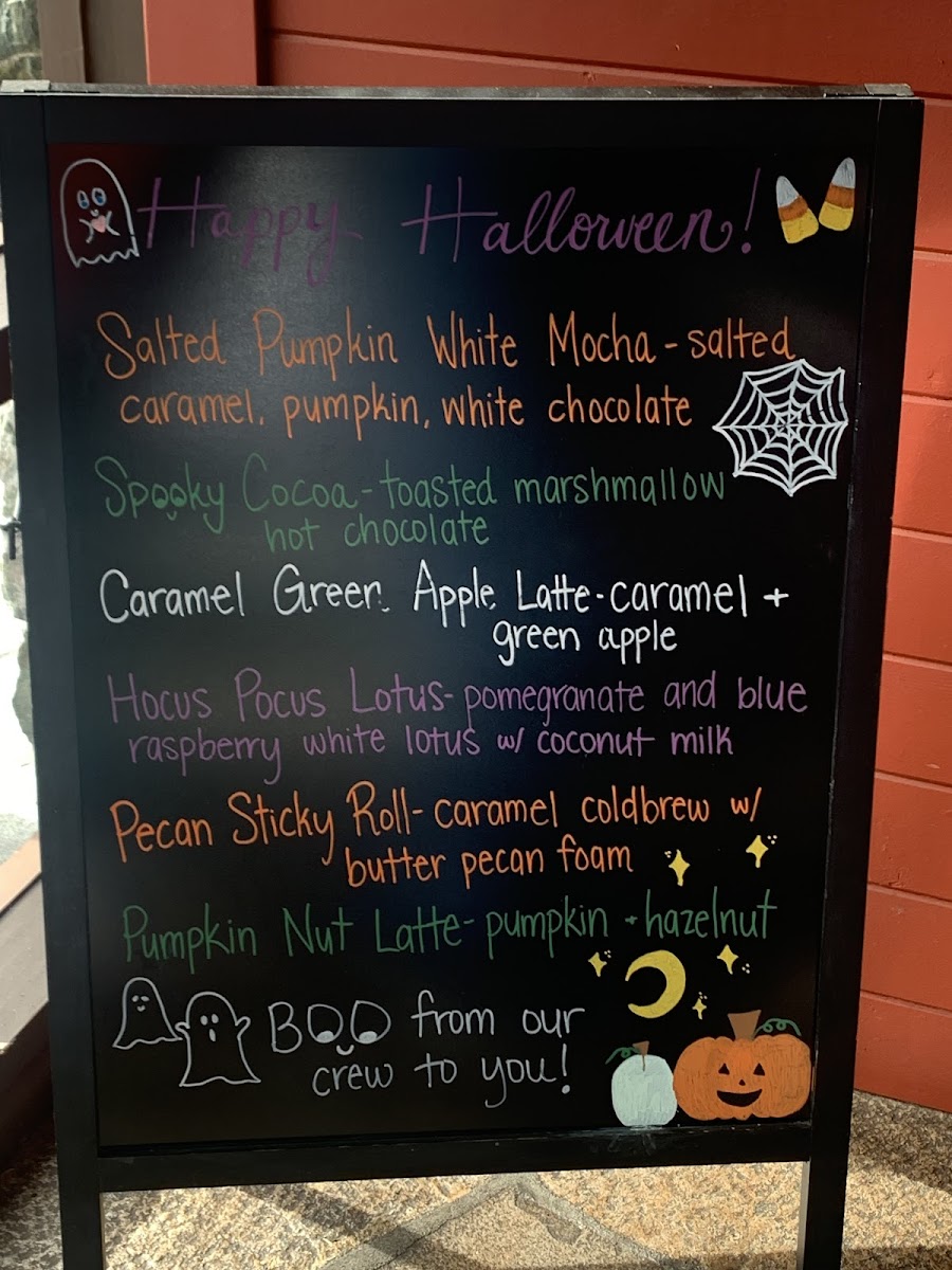 Whidbey Coffee Photo Menu 1