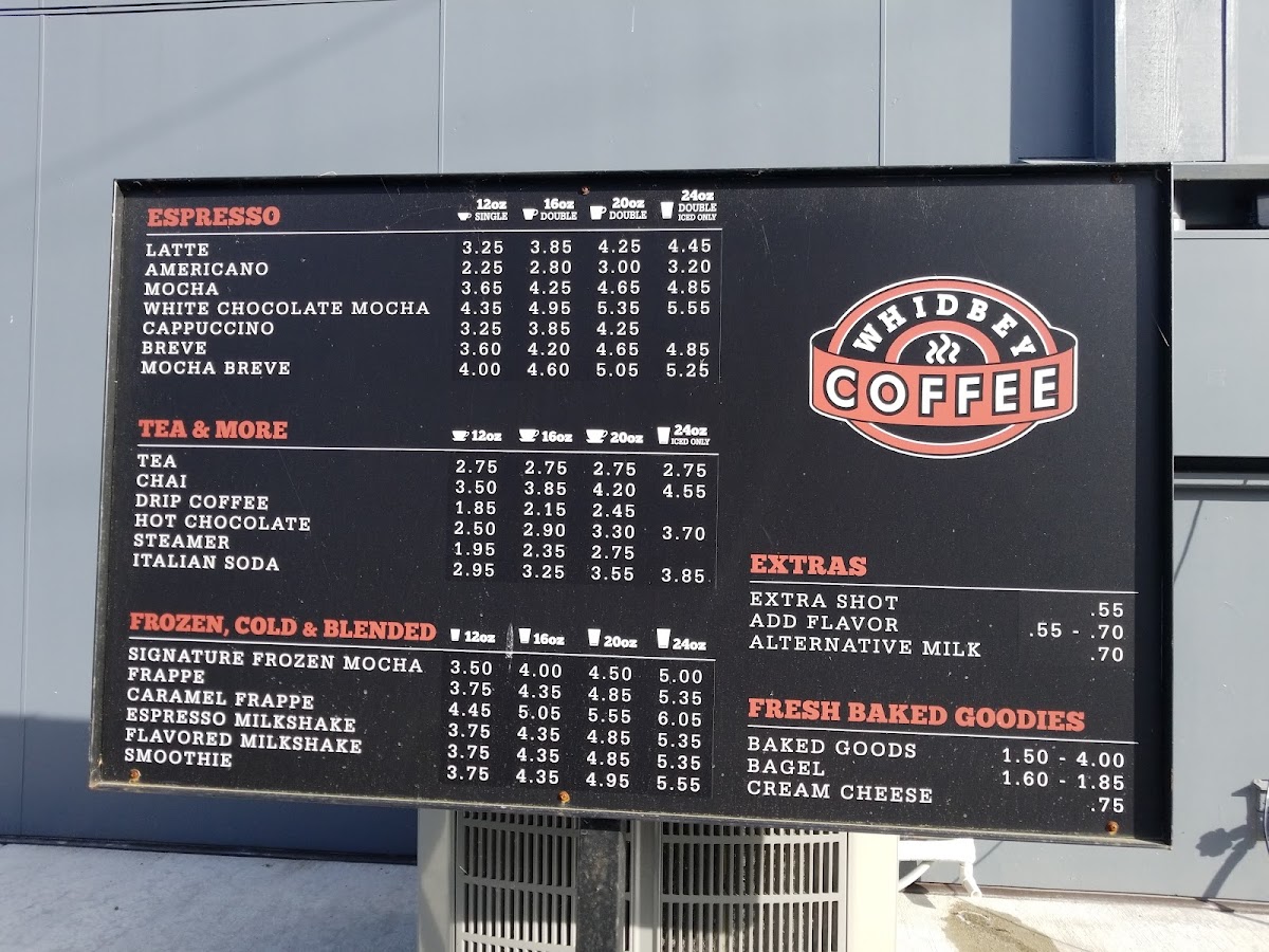 Whidbey Coffee Photo Menu 4