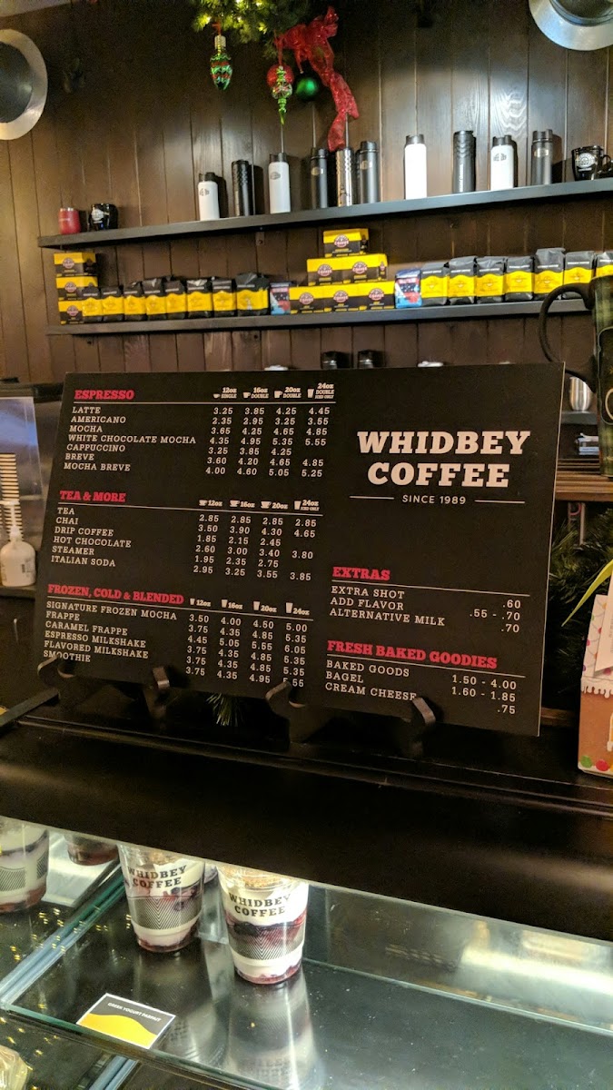 Whidbey Coffee Photo Menu 8