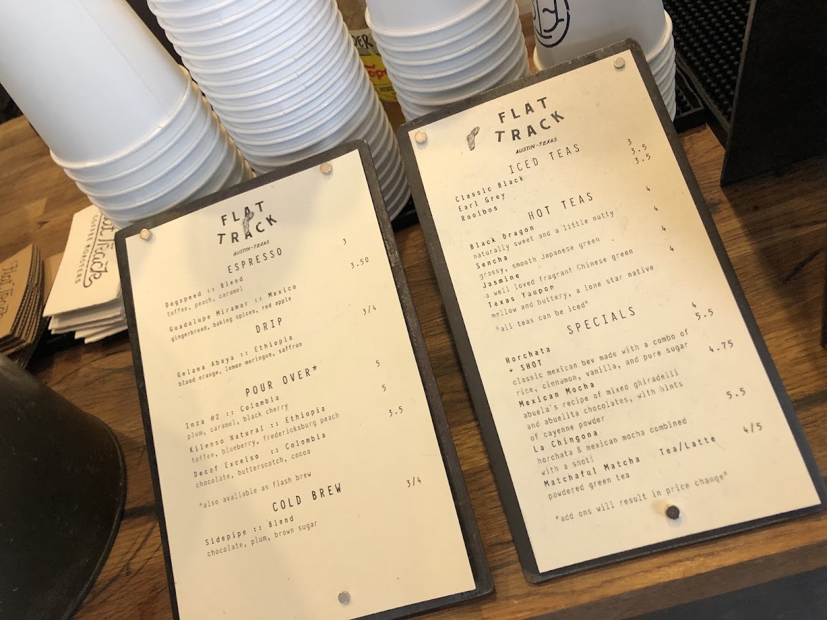 Flat Track Coffee Photo Menu 10