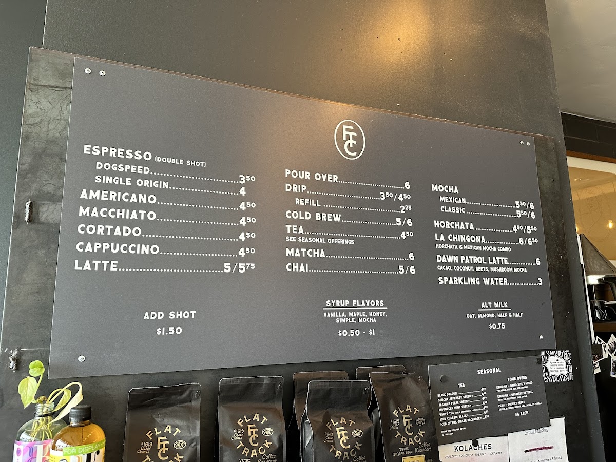 Flat Track Coffee Photo Menu 2