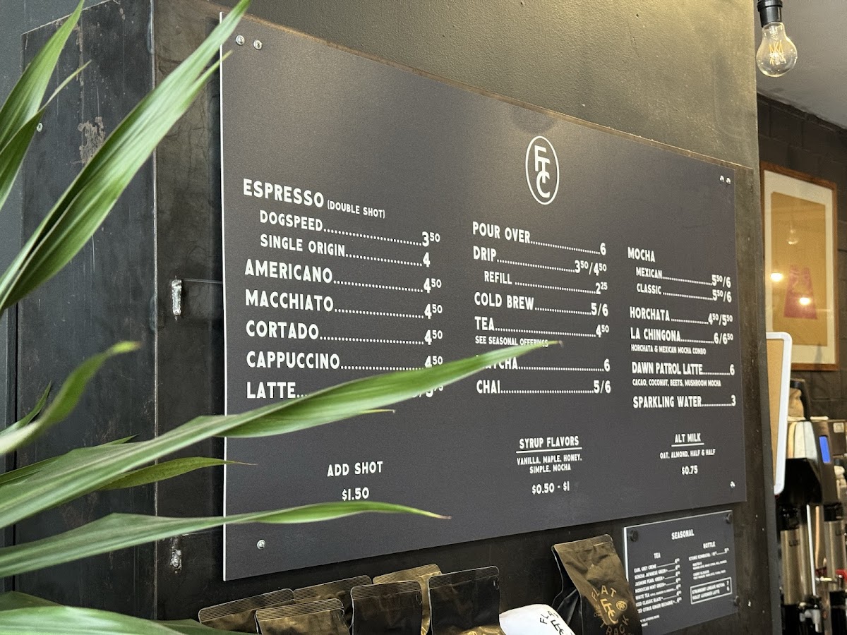 Flat Track Coffee Photo Menu 4