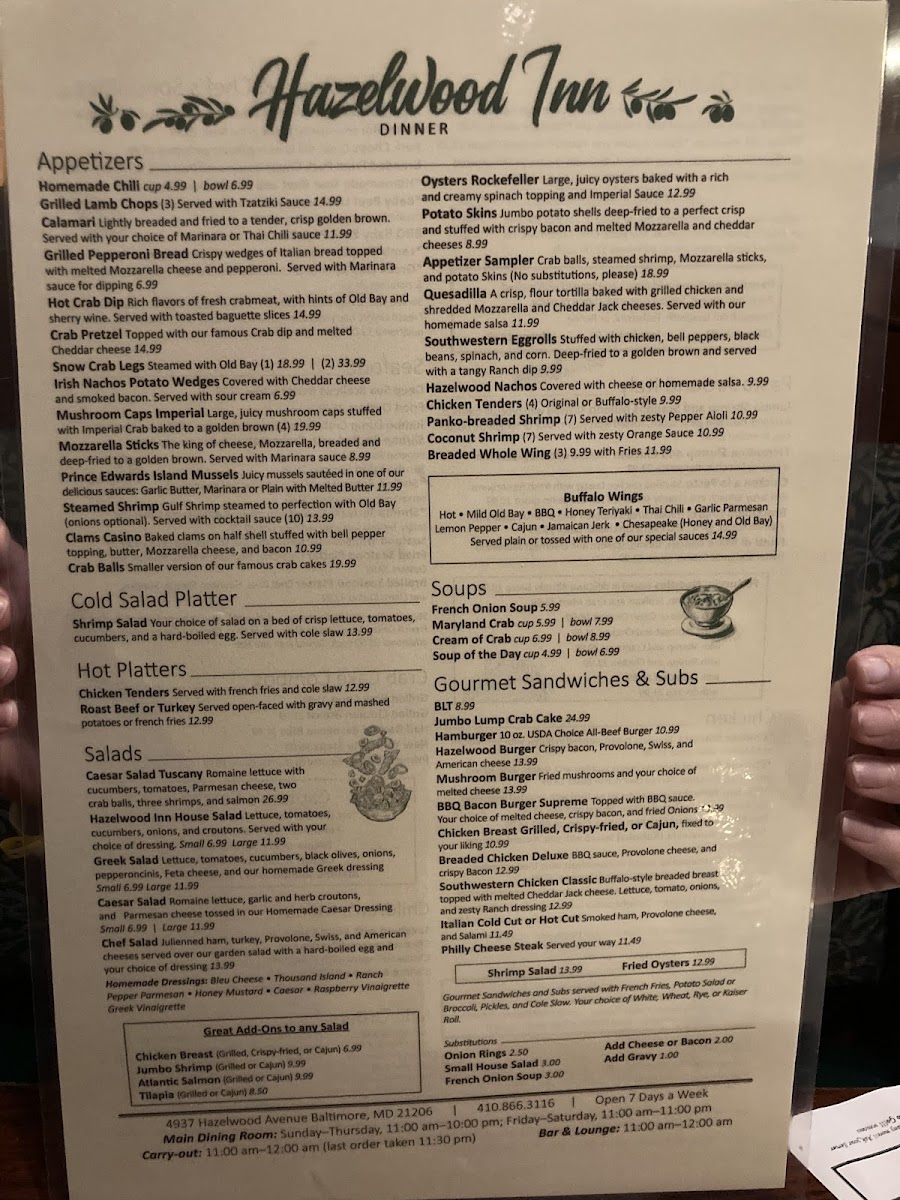 Hazelwood Inn Photo Menu 8