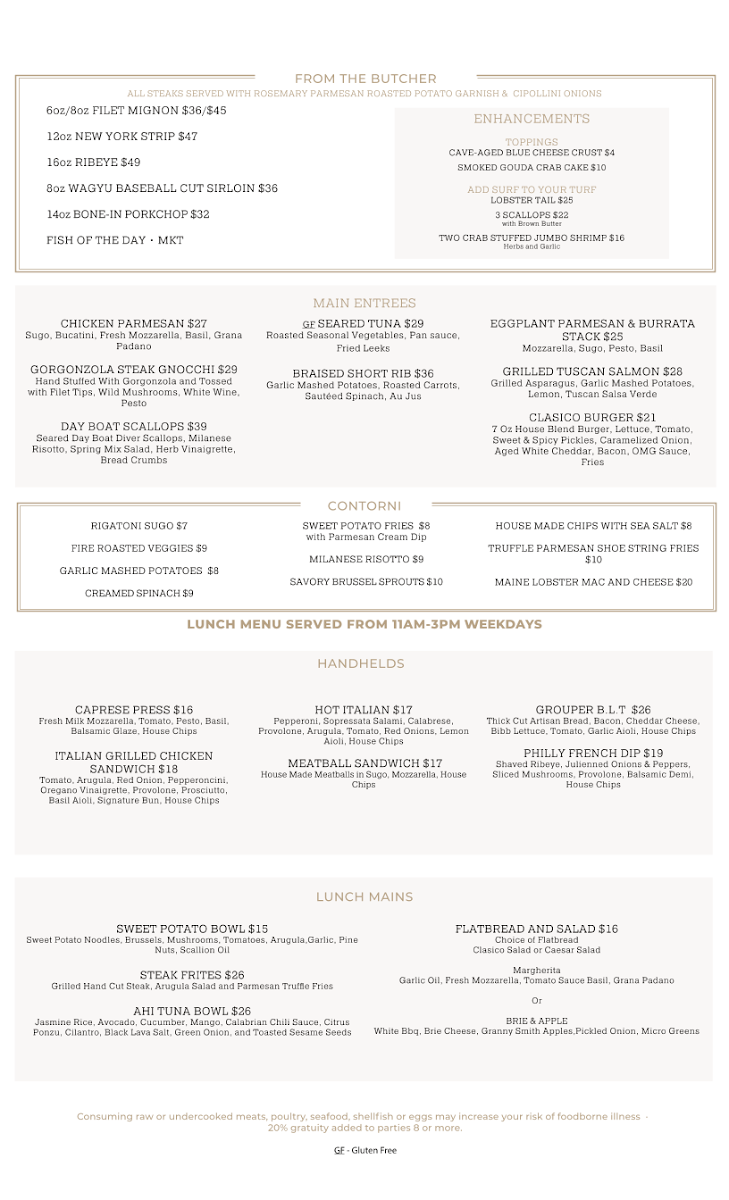 Clasico Italian Chophouse Photo Menu 4