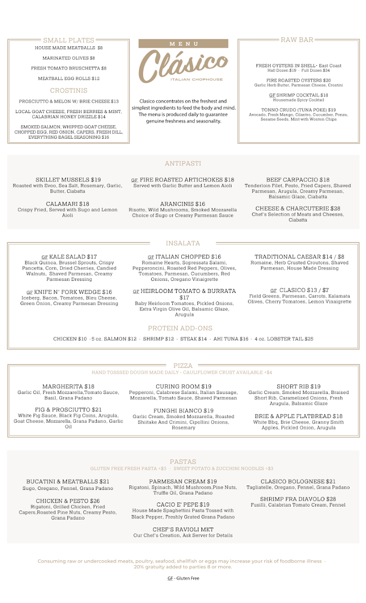 Clasico Italian Chophouse Photo Menu 5
