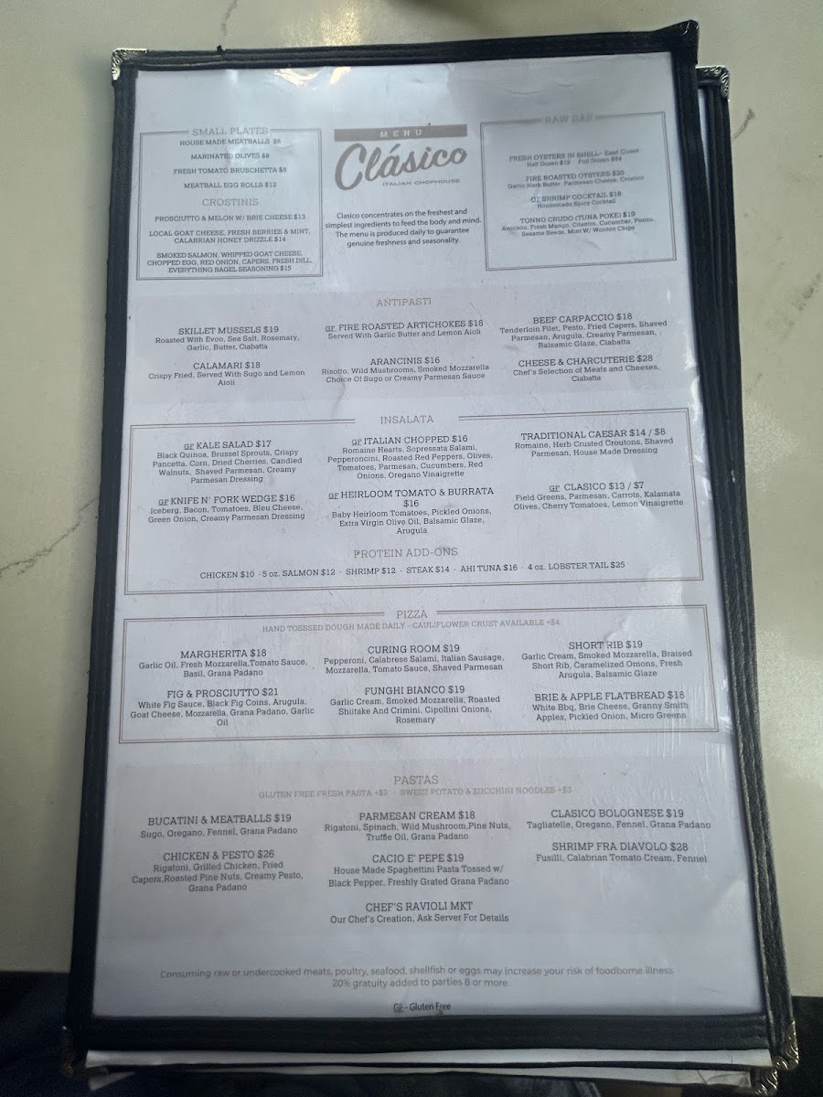 Clasico Italian Chophouse Photo Menu 9