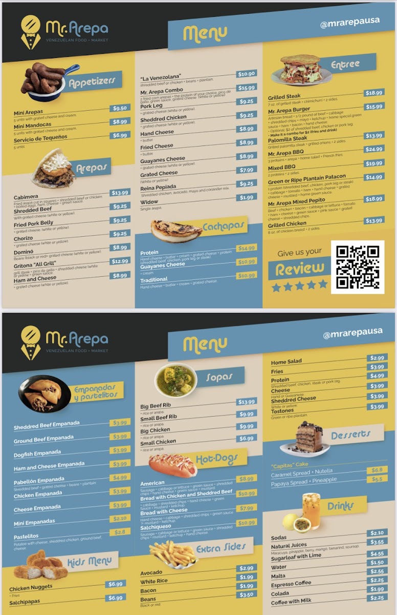 Mr. Baker Photo Menu 1