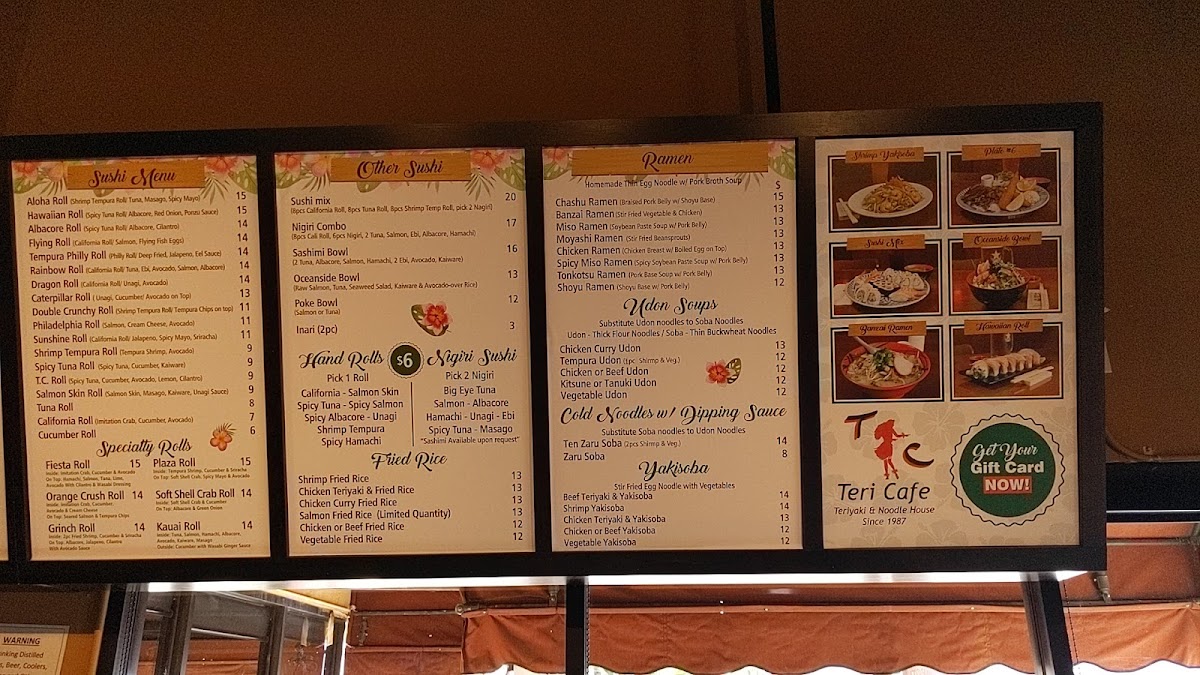 Teri Cafe Photo Menu 2