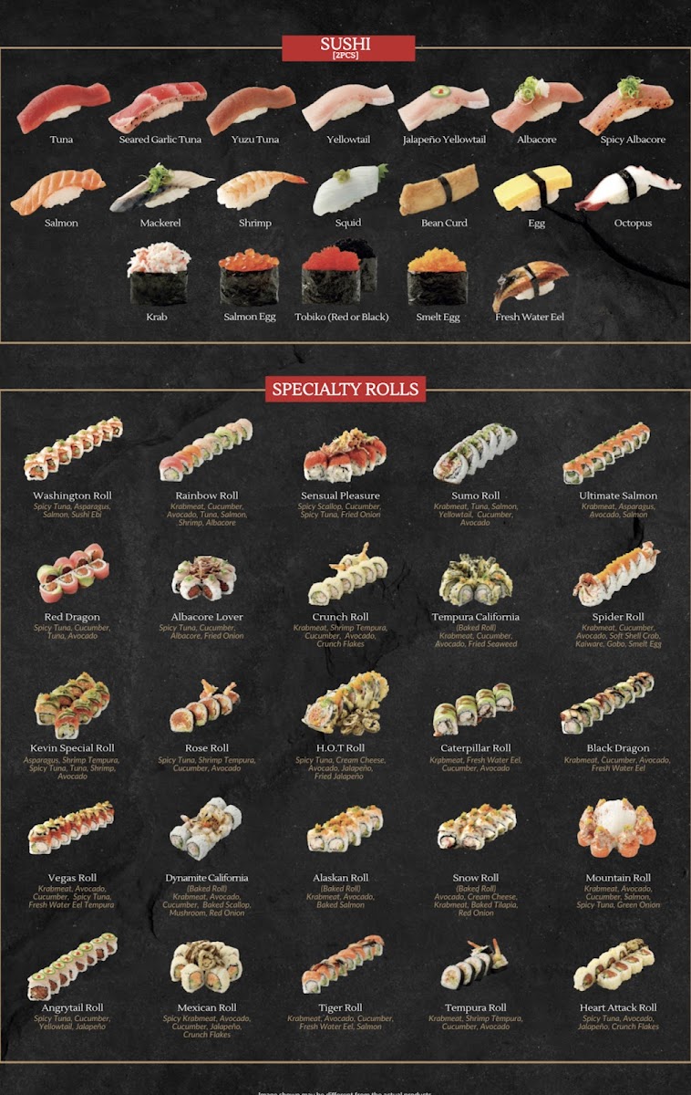 Tomikawa Sushi Bar Restaurant Photo Menu 8