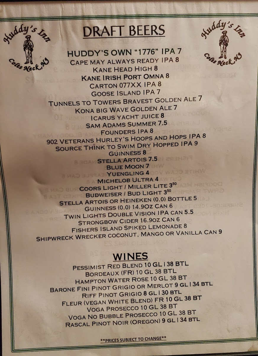 Huddy's Inn Photo Menu 7