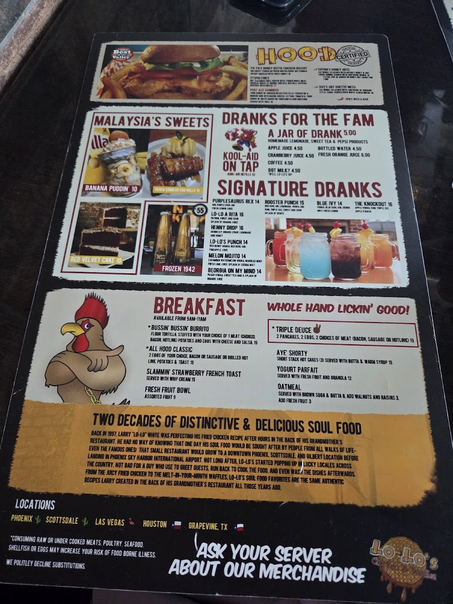 Lo-Lo's Chicken & Waffles Photo Menu 1