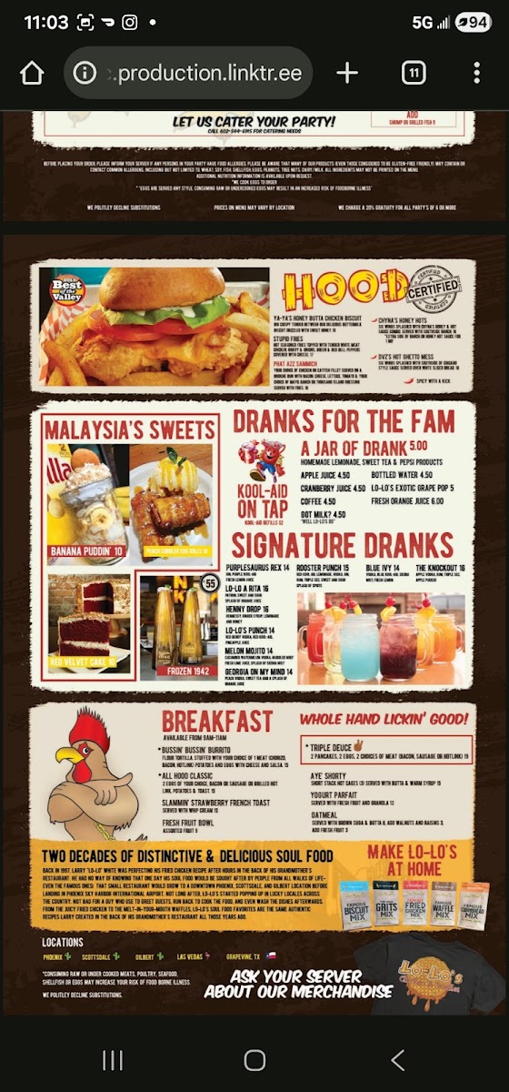 Lo-Lo's Chicken & Waffles Photo Menu 7