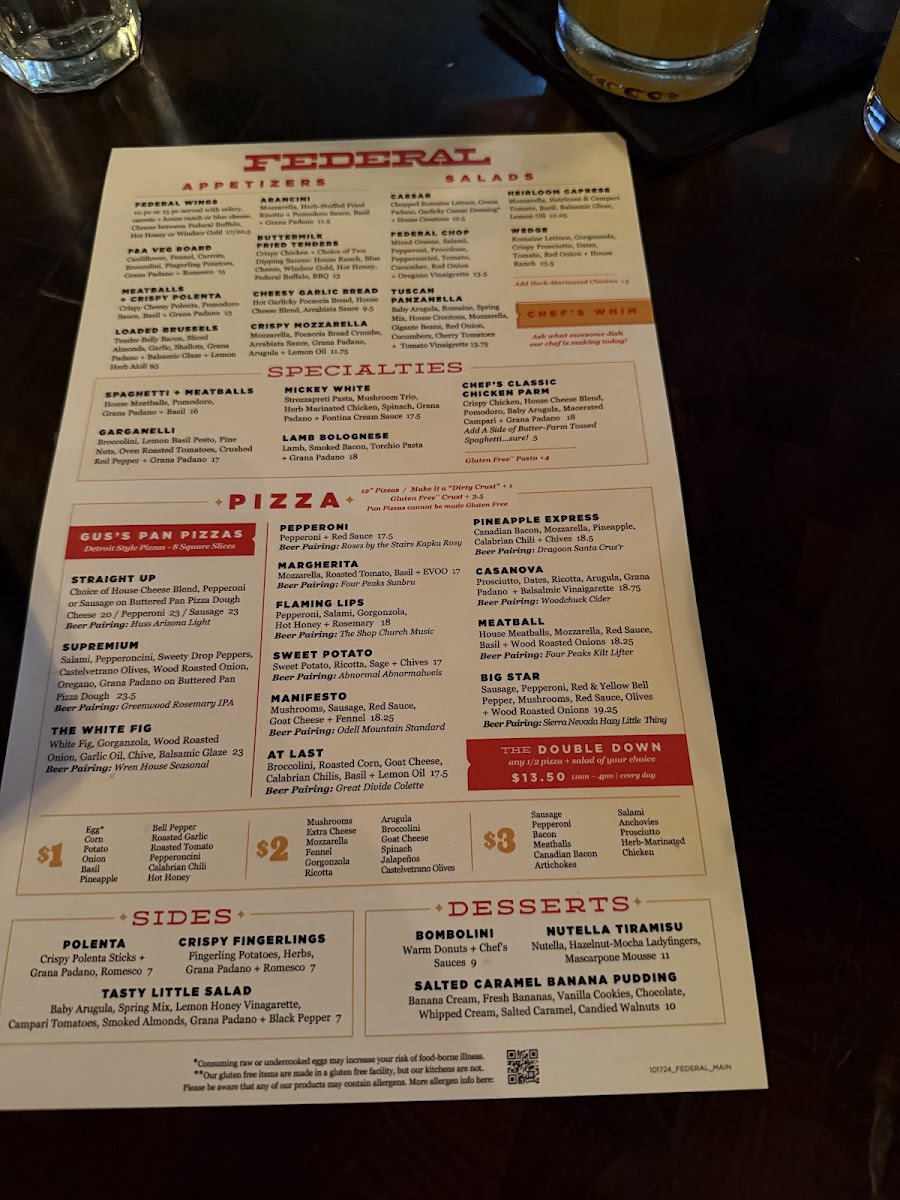 Federal Pizza Photo Menu 5